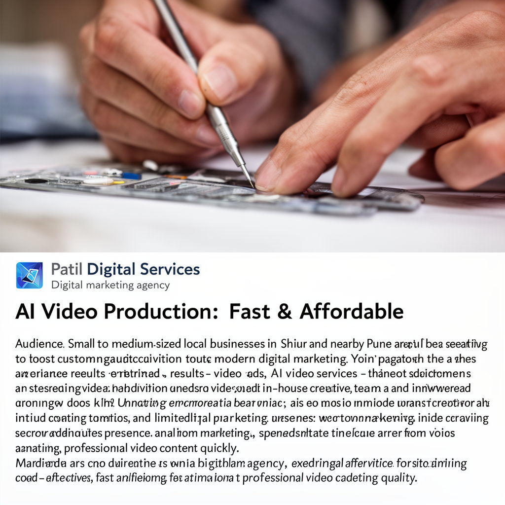 Patil Digital Services AI video production - fast and affordable video creation for businesses